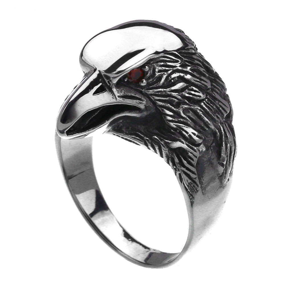 「silverKYASYA」ステンレス素材 メンズ リング 指輪 特大イーグル 爪リング 鷹の爪 指輪 メンズ リアル 迫力満点 (26) 最低価格の